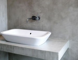 Microtopping counter and wall