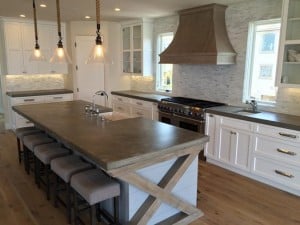 Rustic/ french country island benchtop