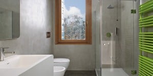 Microtopping bathroom